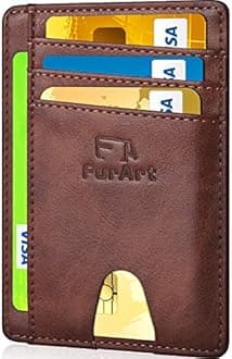 Slim Minimalist Wallet, Front Pocket Wallets, RFID Blocking, Credit Card Holder with Disassembly D-Shackle