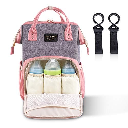 Diaper Bag Backpack, Sensyne Multi Function Waterproof Travel Baby Bag Large