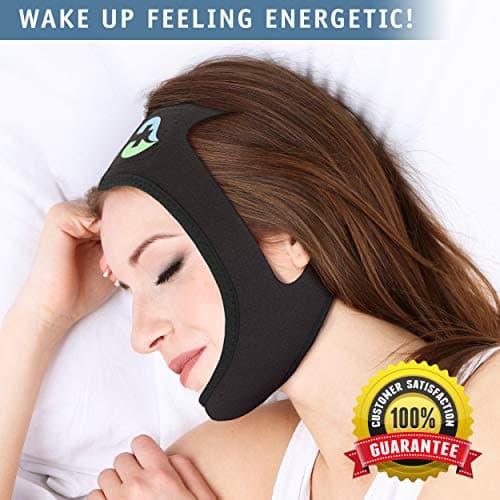 Anti Snoring Solution Devices - Most Effective Anti Snoring Chin Strap - Stop Snoring Chin Strap - Anti Snore Chin Strap Device - Stop Snore and Get The Best Sleep of Your Life - Black