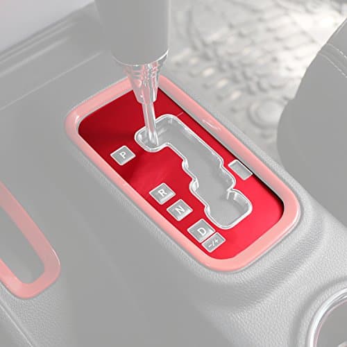 2011-2017 Jeep Wrangler Red Gear Shift Knobs Cover Trim for Jeep JK &amp; Wrangler Unlimited