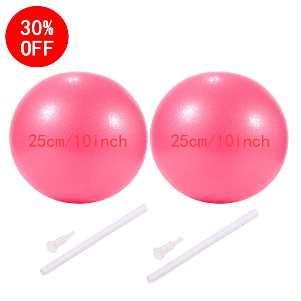 Pilates Ball, Exercise Balls, Barre Ball, Mini Exercise Ball with Pump, Small Bender Ball for Stability, Barre, Pilates, Yoga