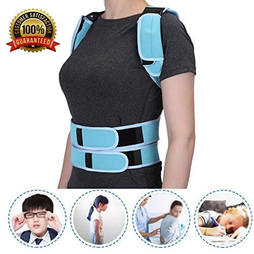 Adjustable Back Posture Corrector Brace Back Shoulder Brace Support Posture Correction Belt for Men Women Student Belt (M)