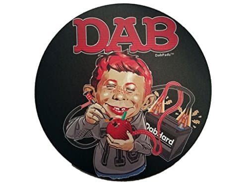 DAB 5" Round Fabric Top Dab Pad Rig Mat (Black)