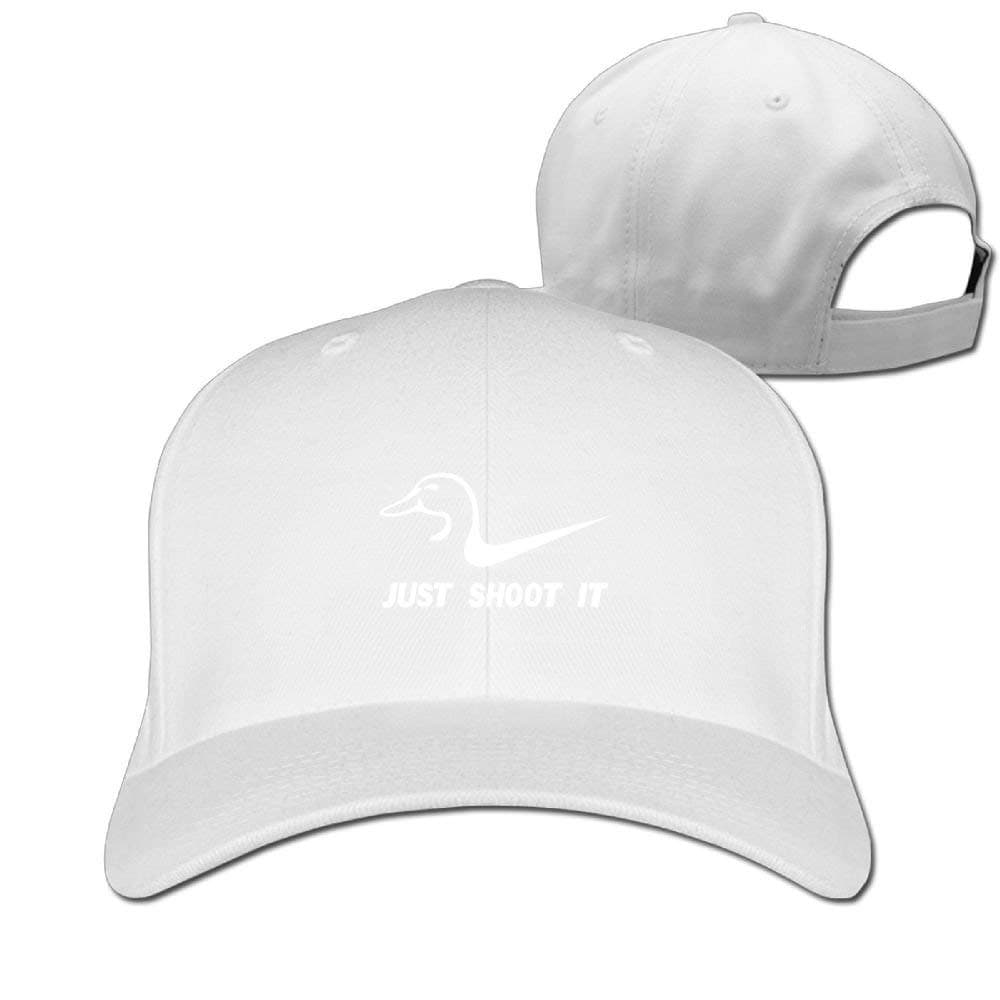 Just Shoot It Funny Duck Hunting Solid Travel Cap Baseball Cap Sport Hats for Men and Womens Cap