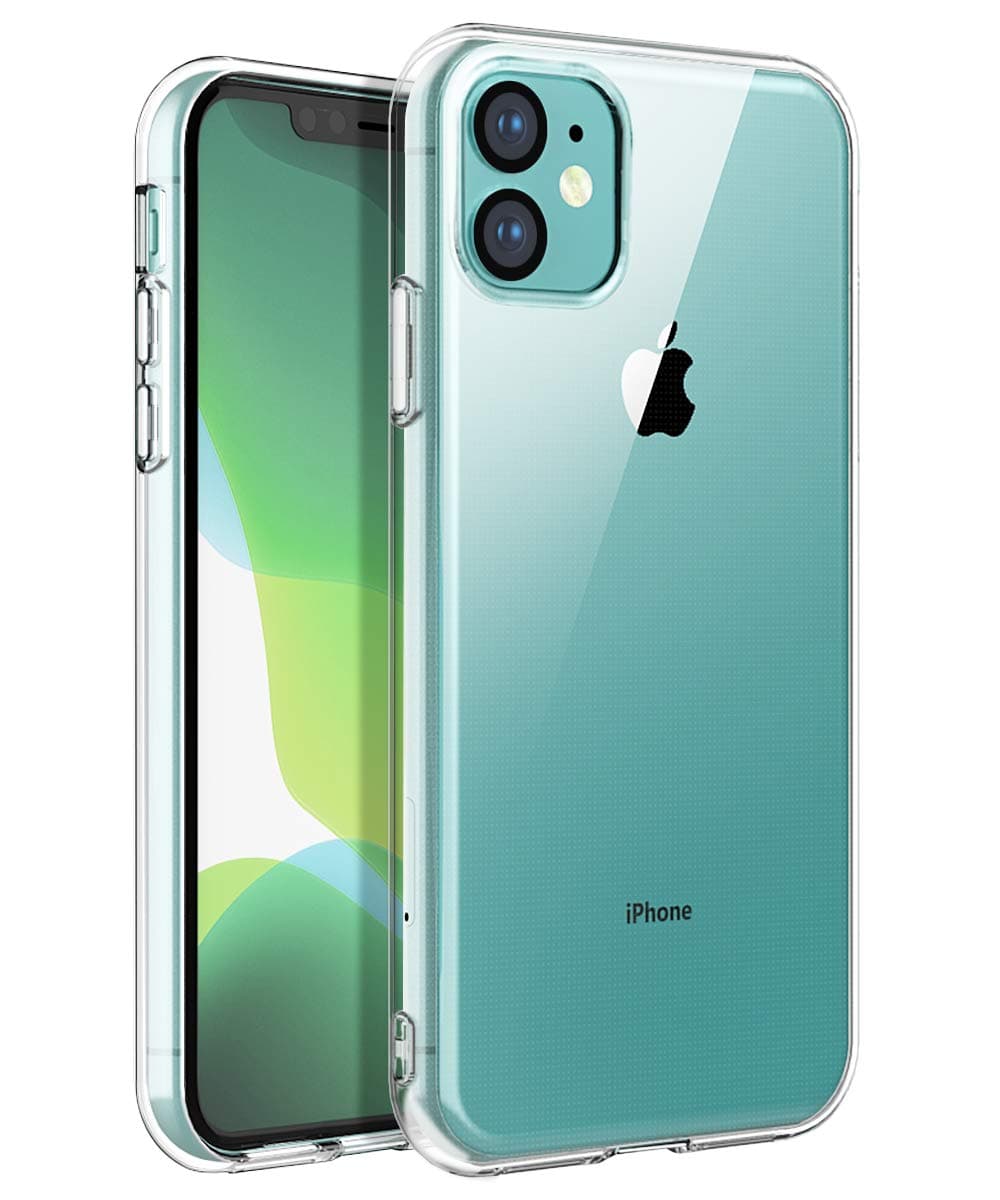 BRINCH iPhone 11 Case, Shockproof Protection Thin Slim Soft TPU Bumper Protective Phone Cover Cases for iPhone 11 6.1 inch,Clear
