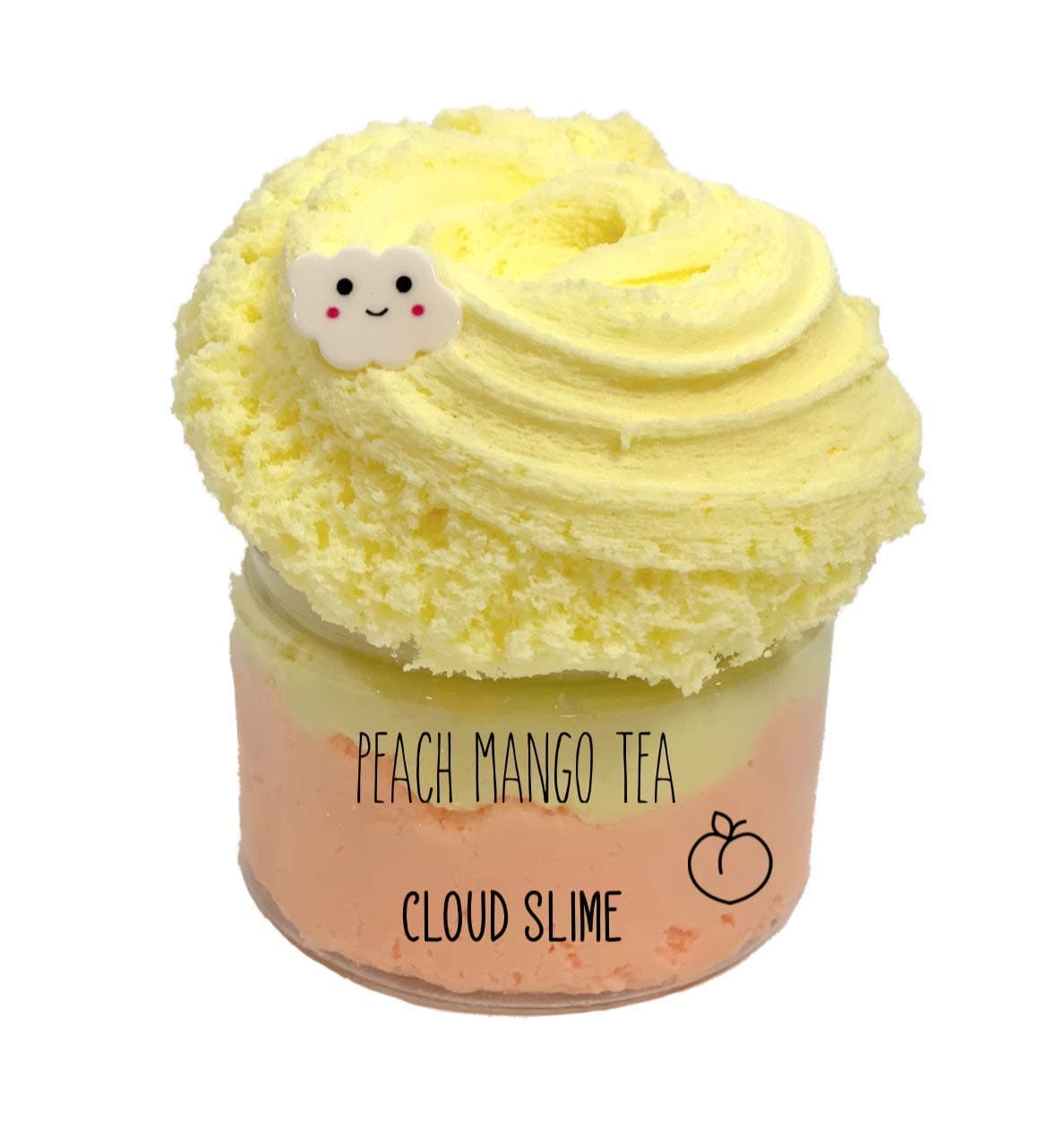 8oz Peach Mango Cloud Slime (FREE SHIPPING!!) *SCENTED*