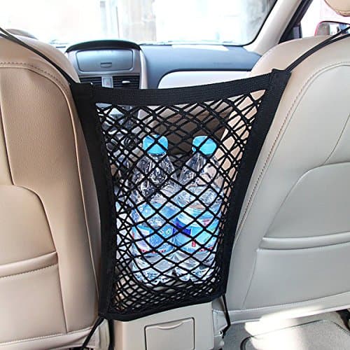 Car Mesh Organizer,CYzu Driver Storage Netting,Seat Back Net Bag,Car Organizer for Kids,Barrier of Backseat Pets Children Kids,Car Mesh Storage For Purse Bag Phone (2 Optional Styles)