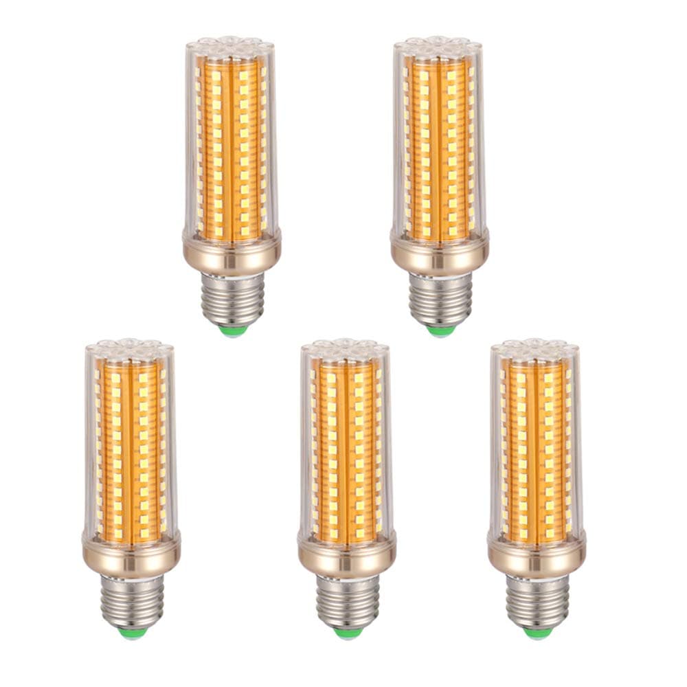 YANKK LED Corn Bulbs E27 9W Equivalent to 100W Bulbs Not Dimmable 1000Lm Small Edison Screw Bulbs, AC 185-265V No Flickering, for Garage Garden Street Office Lighting,5Pack [Energy Class A]