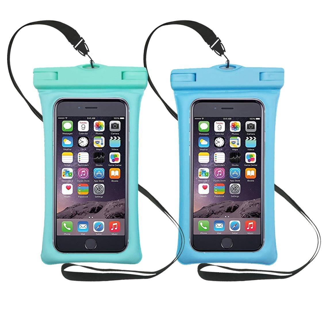 LongDear Universal Floating Waterproof Case,Cell Phone Pouch Dry Bag for iPhone 12 Pro Max 11 Pro Max Xs Max/Xr/X/8/8plus/7/7plus Galaxy s9/s8 Note 9/8 Google Pixel up to 7.0" (Blue)