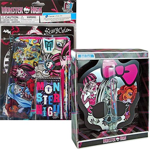 Monster High 11-Piece School Set &amp; Wall Clock