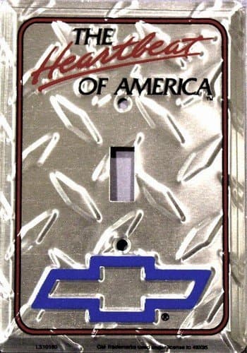 Chevy Heartbeat Diamond Light Switch Cover (single) by Pride Plates