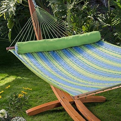 Parrot Stripe Dura-Weave Quilted Double Hammock