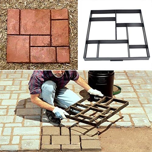 51cm Garden DIY Plastic Path Maker Model Road Paving Cement Mould Brick Stone Road