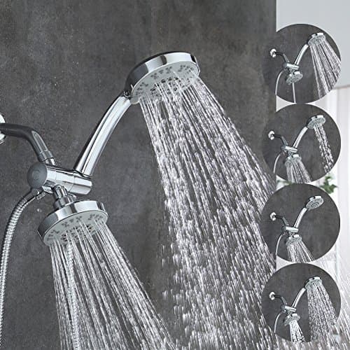 MICOE 2 in 1 Shower-Head /Handheld-Shower Combo With Removable Shower Head Metal Bracket Holder Extra Long HoseH-HS002