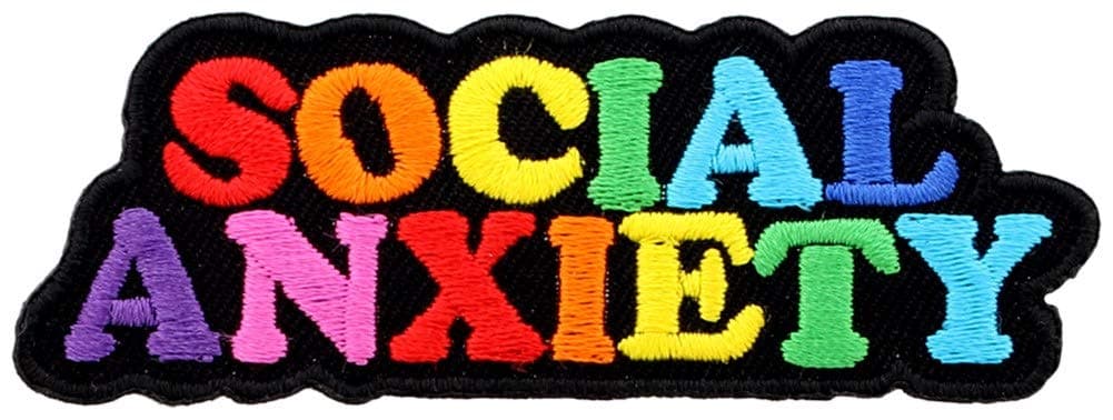 Extreme Largeness Social Anxiety Patch Black