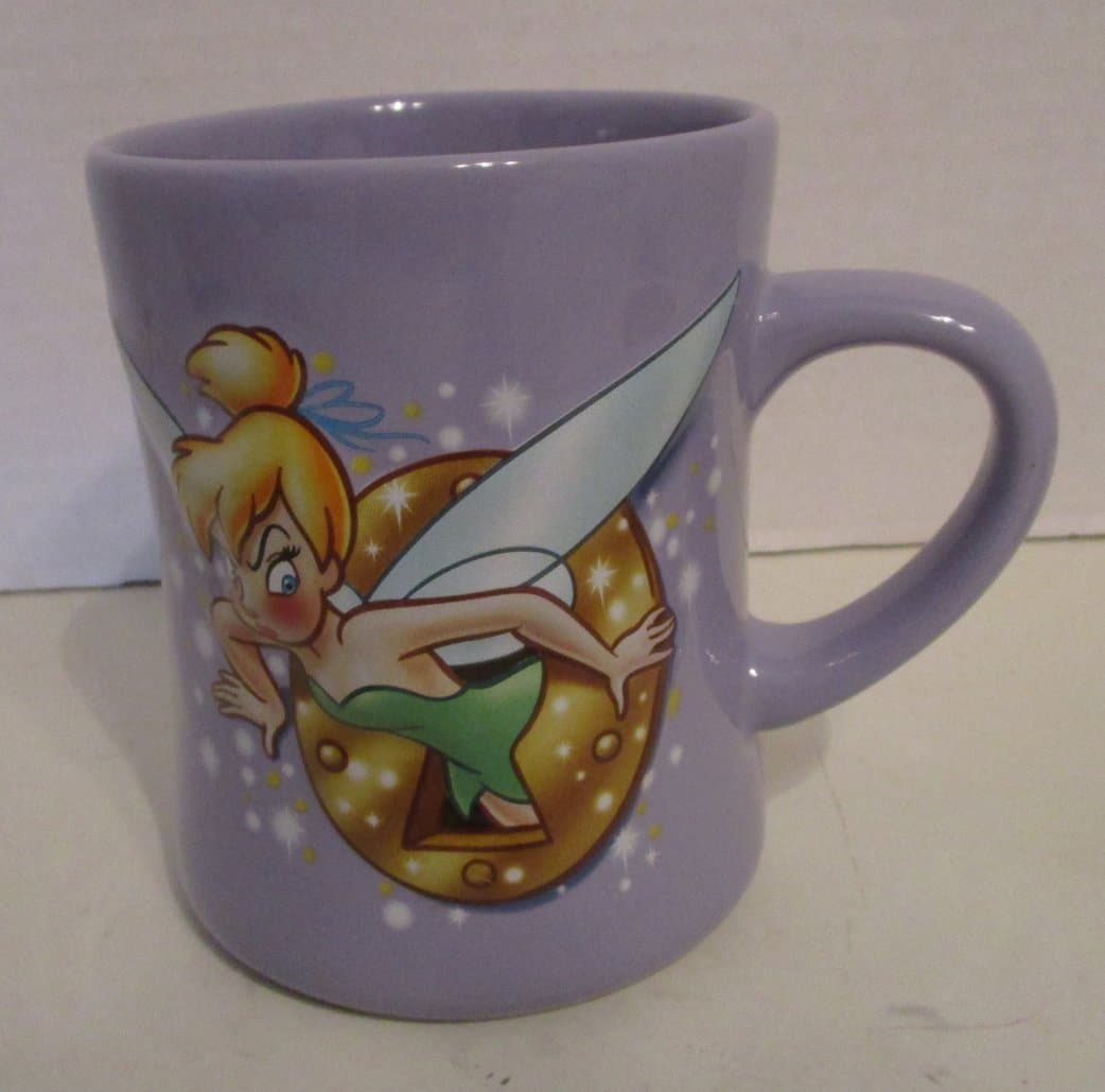 Tinkerbell Purple Oversized 4 3/4" Coffee Mugs
