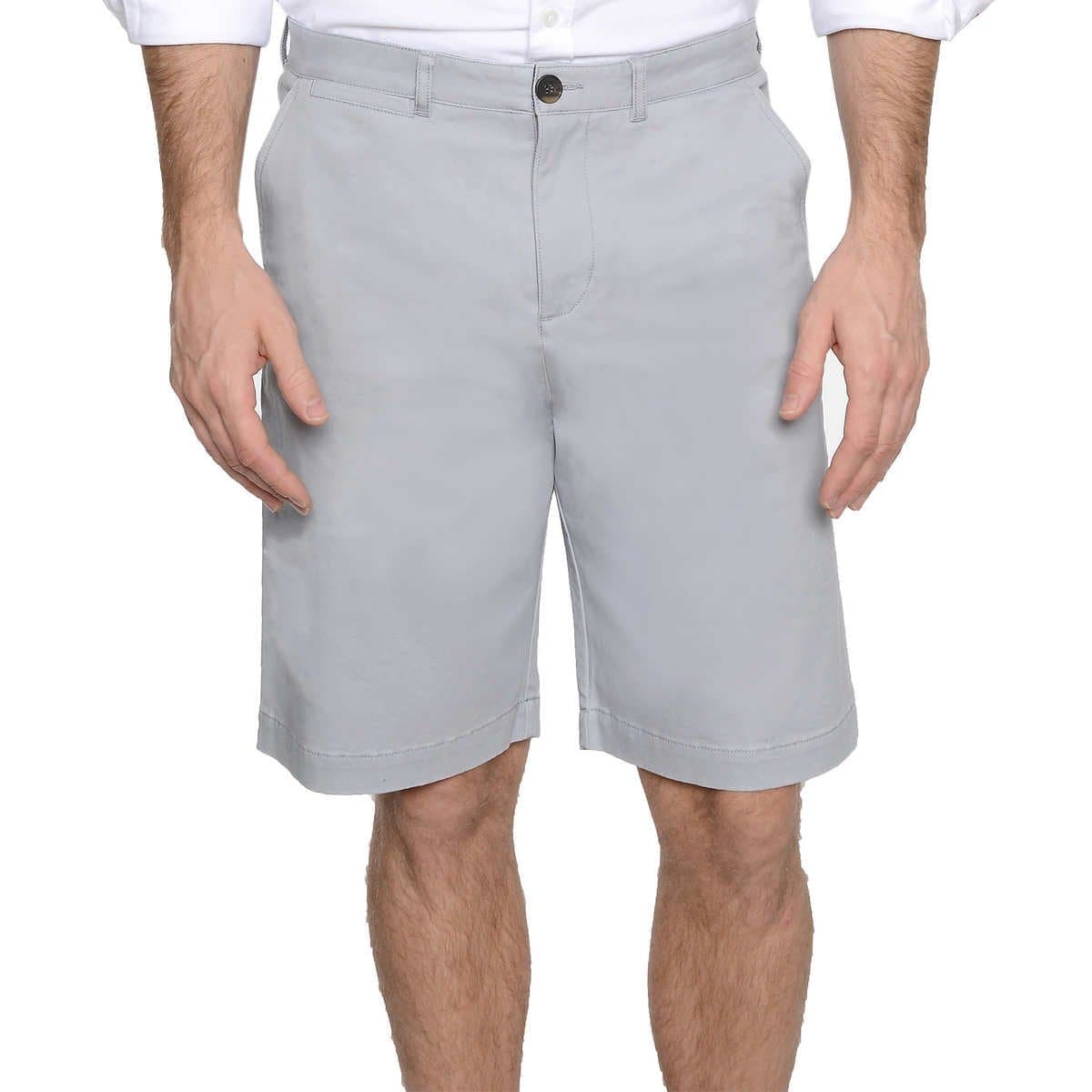 Jachs Mens Stretch Sateen Flat Front Shorts