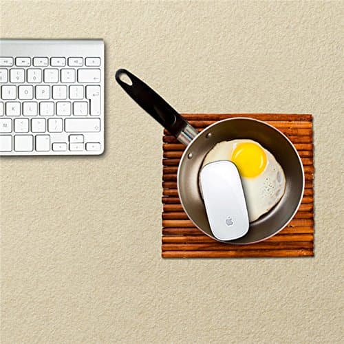 Mouse Pad Sticker Mouse Mat Decals PAG Waterproof Removable Fried Egg Home Decor Gift