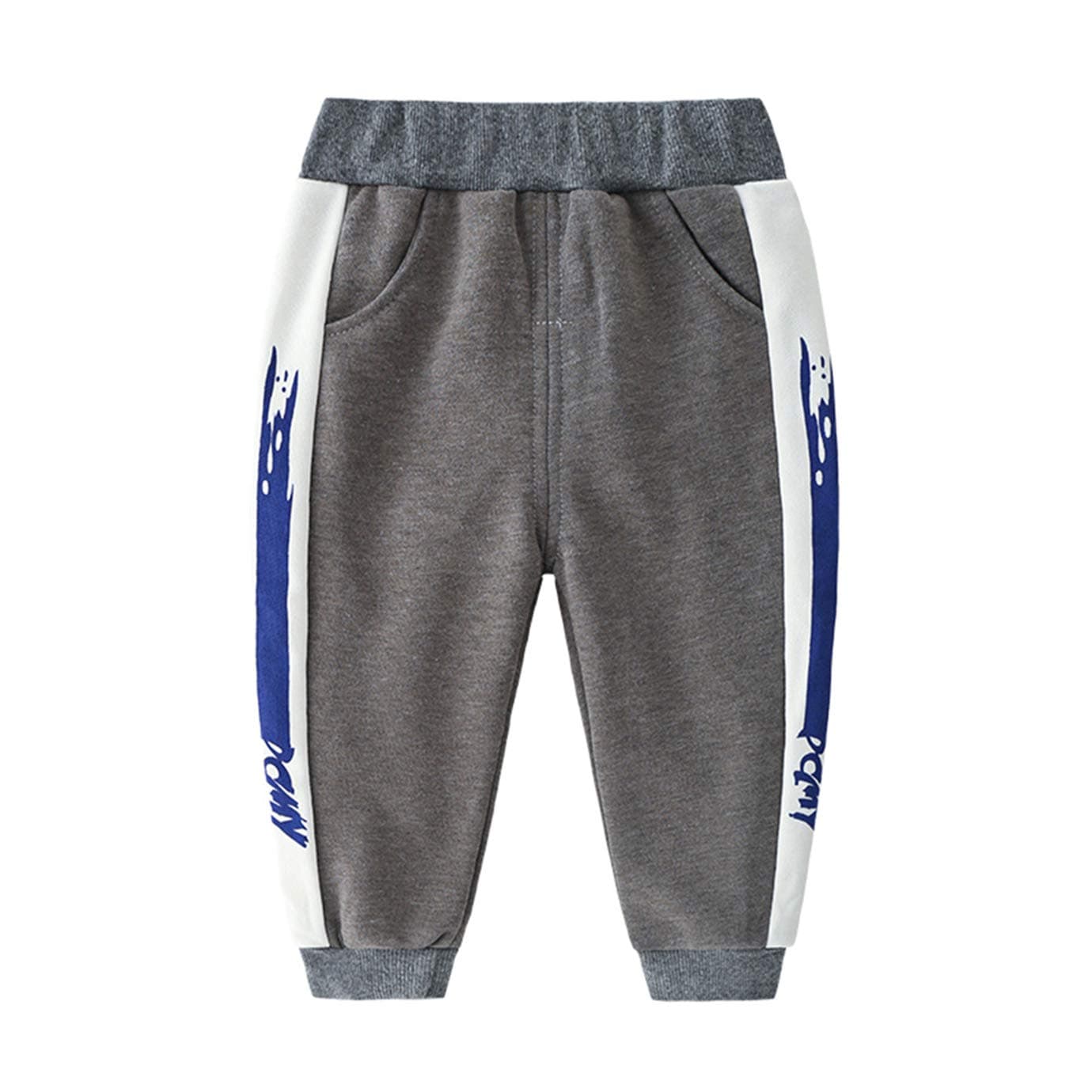 Boys Sweatpants Fall Cotton Colorblock Active Basic Jogger Pants for Little Kid