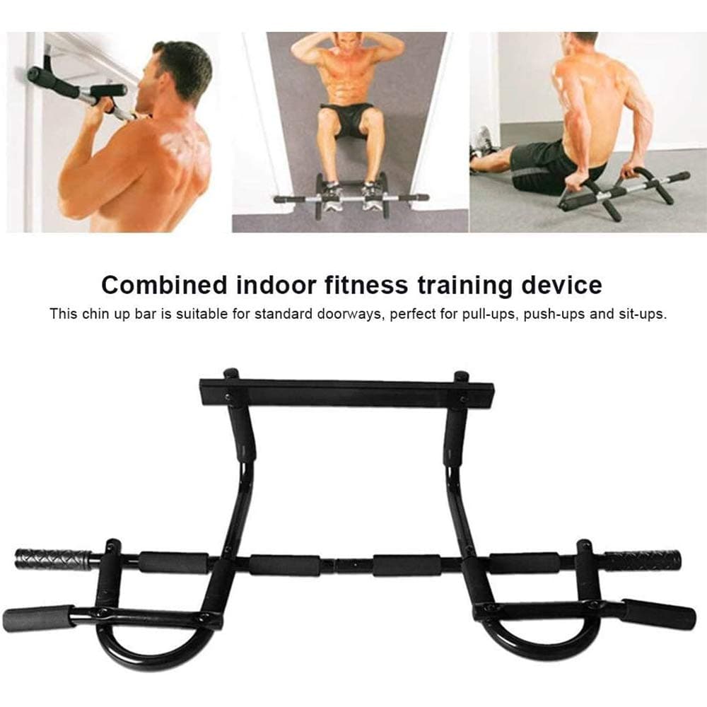 LOKE Pull Up Bar,Doorway Pullup Bar Fits Most Door Ways,Upper Body Workout Bar Portable Gym System for Home Gym Training,Muscles Exercise