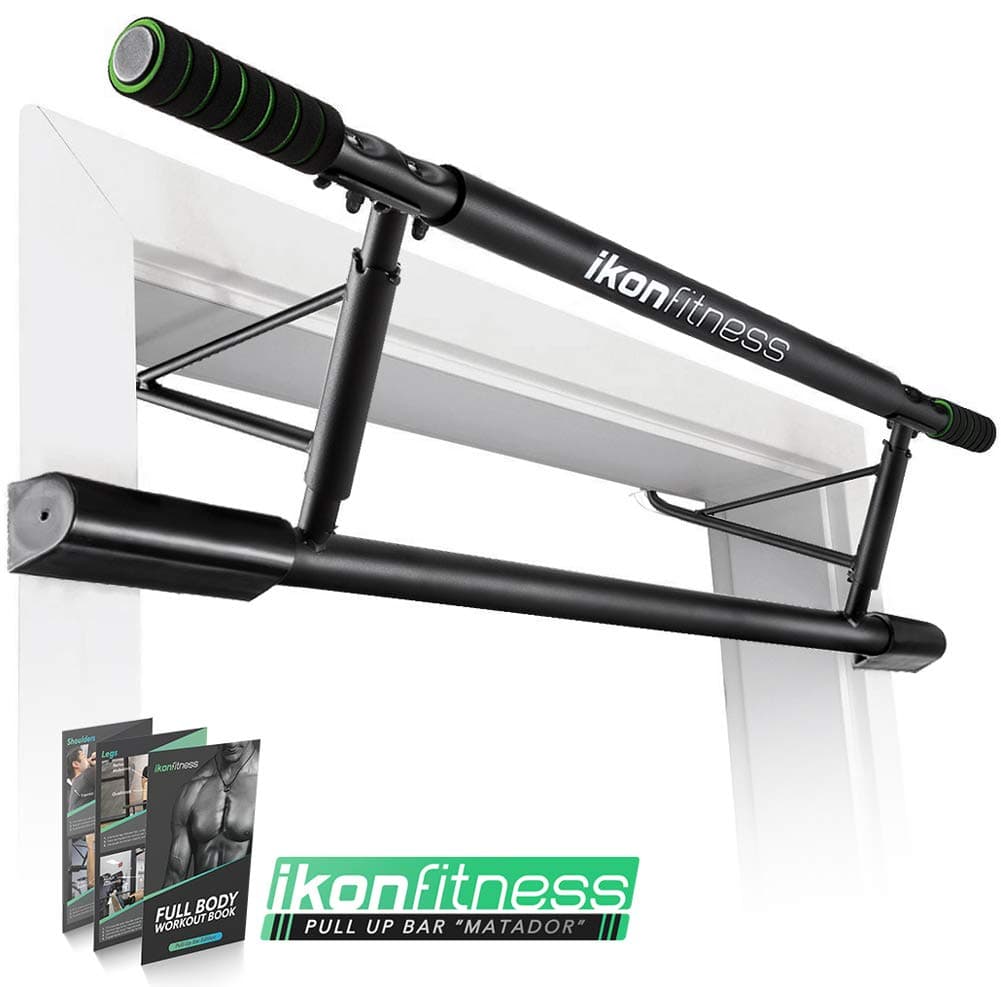 Ikonfitness Pull Up Bar with Smart Larger Hooks Technology - USA Original Patent, USA Designed, USA Shipped, USA Warranty