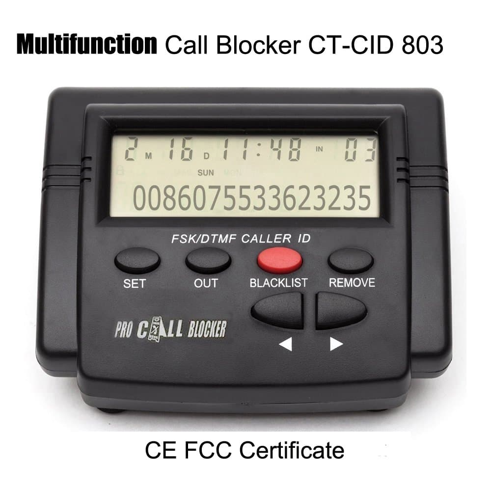 Cheeta® Powerful Multifunction Call Blocker With Call ID Display,Block All Spam Calls,Area Spam Calls,Private Calls,Calls Without Call ID