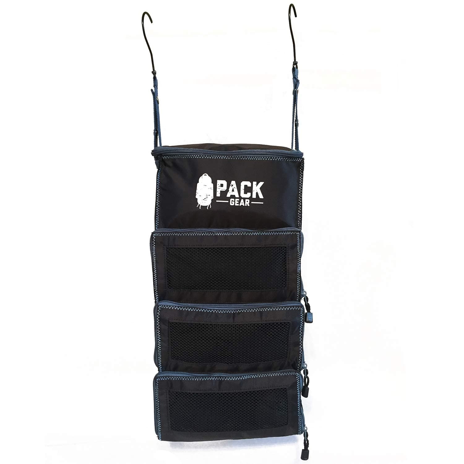 Pack Gear Suitcase Organizer - Pack More in your Suitcase or Carry-on with these Hanging Packing Cubes for Travel - Unpack Instantly by Hanging the Luggage Shelf Organizer