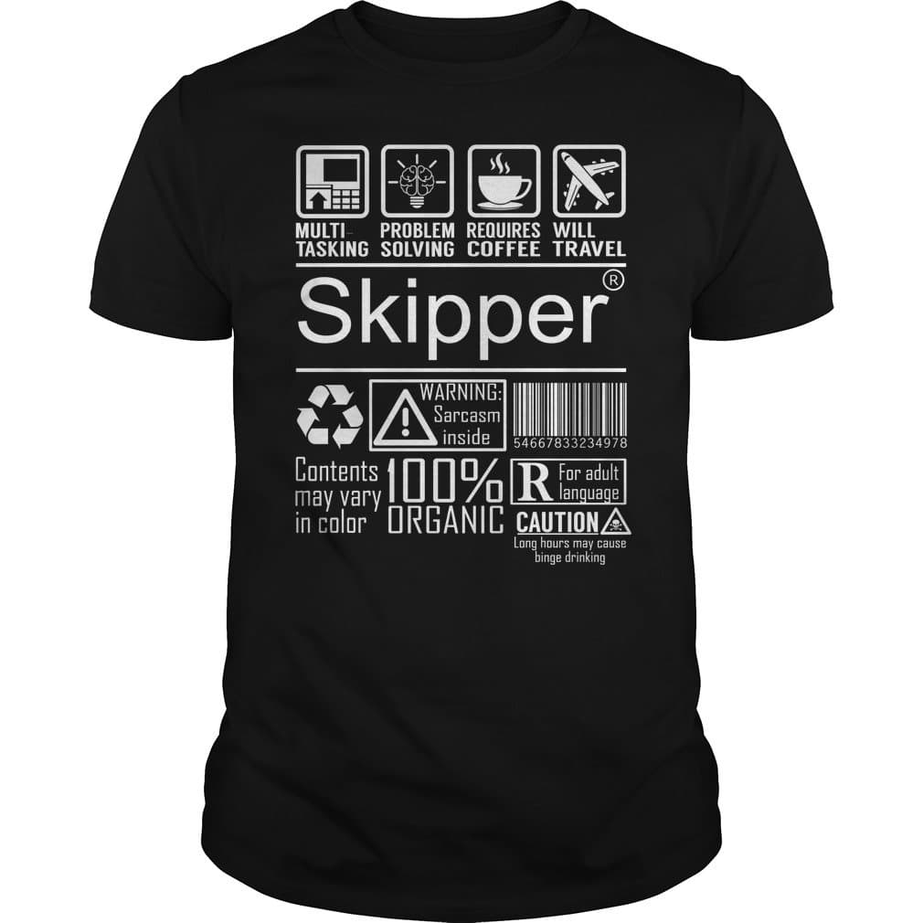Skipper Multitasking Job Title Shirts
