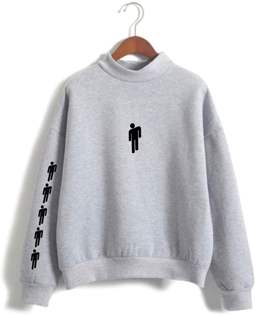 Unisex Billie Eilish When We All Fall Asleep Where Do We Go Round Necklace Hoodie Sweatshirt for Fans