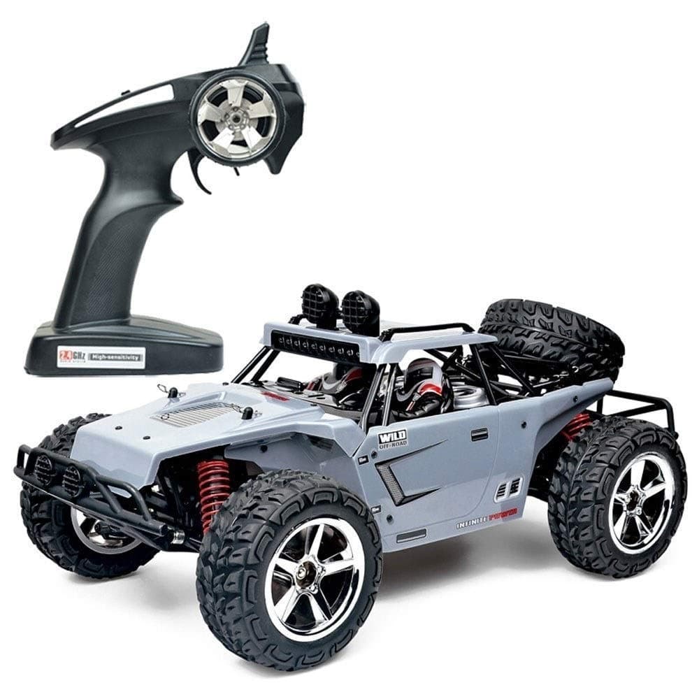 Llpeng Remote Control Model All-Terrain Climbing Desert Off-Road Vehicle 1/10 4WD High Speed RC Rock Fast Crawlers Trucks Buggy Kids Toys Driving Car Double Motors Drive Big Foot Radio