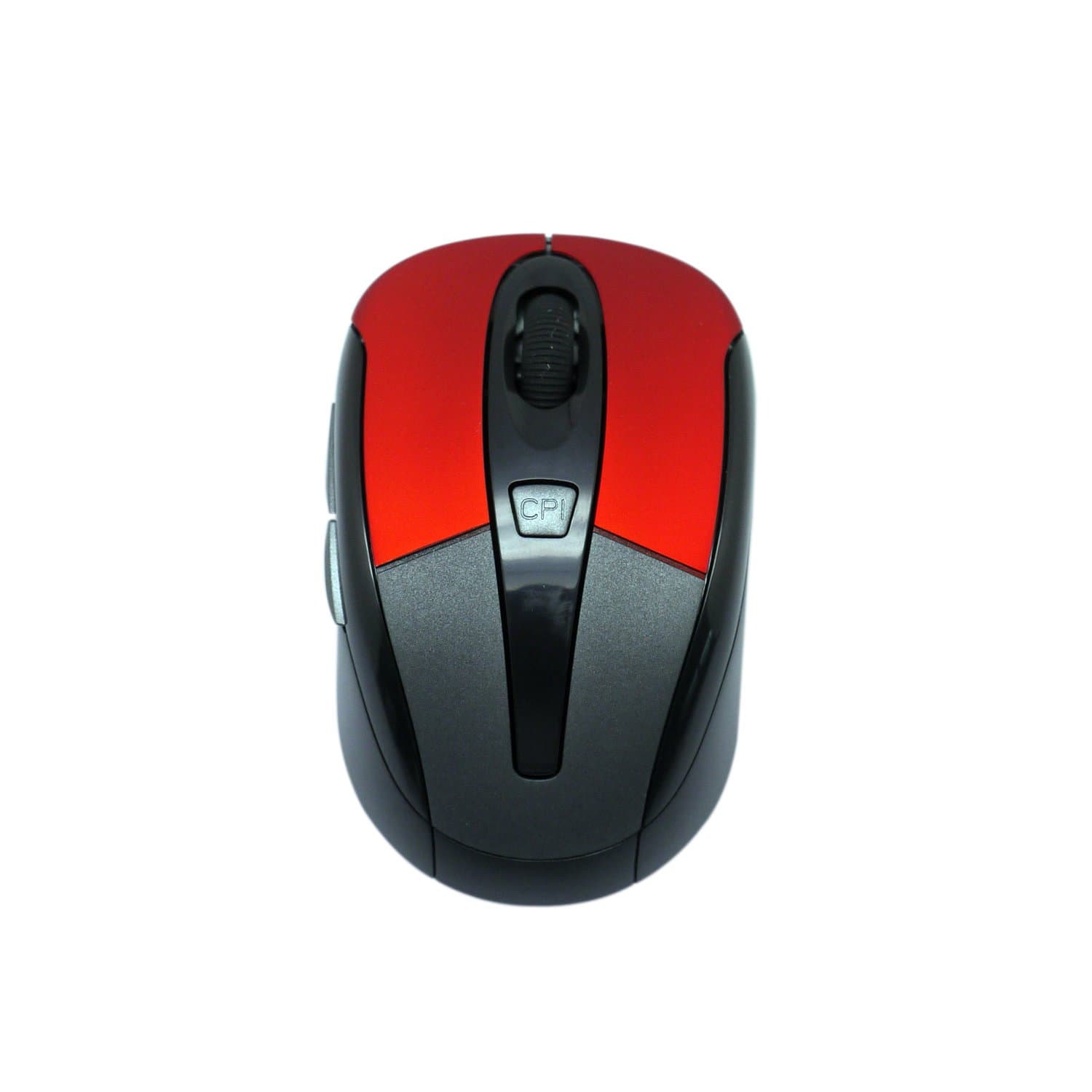 Kinobo - Wireless Mouse USB 2.0 2.4Ghz For Laptop/Desktop PC With Scroll Wheel And Nano Receiver [Red/Grey]