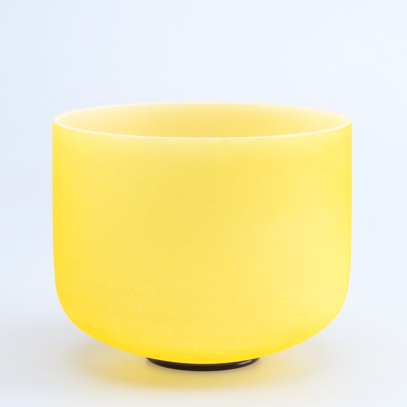 440HZ 8" E Solar Plexus Yellow Chakra Quartz Crystal Singing Bowl