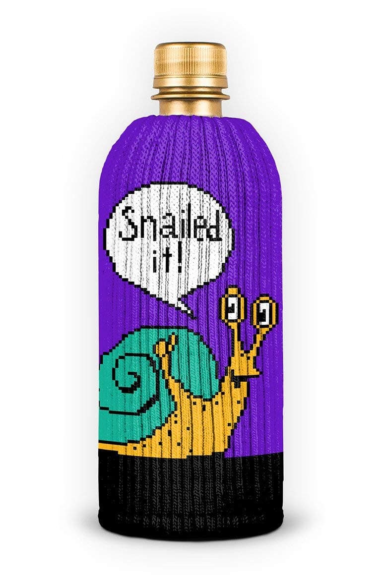 FREAKER Fits Every Bottle Can Beverage Insulator, Stops Bottle Sweat, Snailed It Nailed Slug