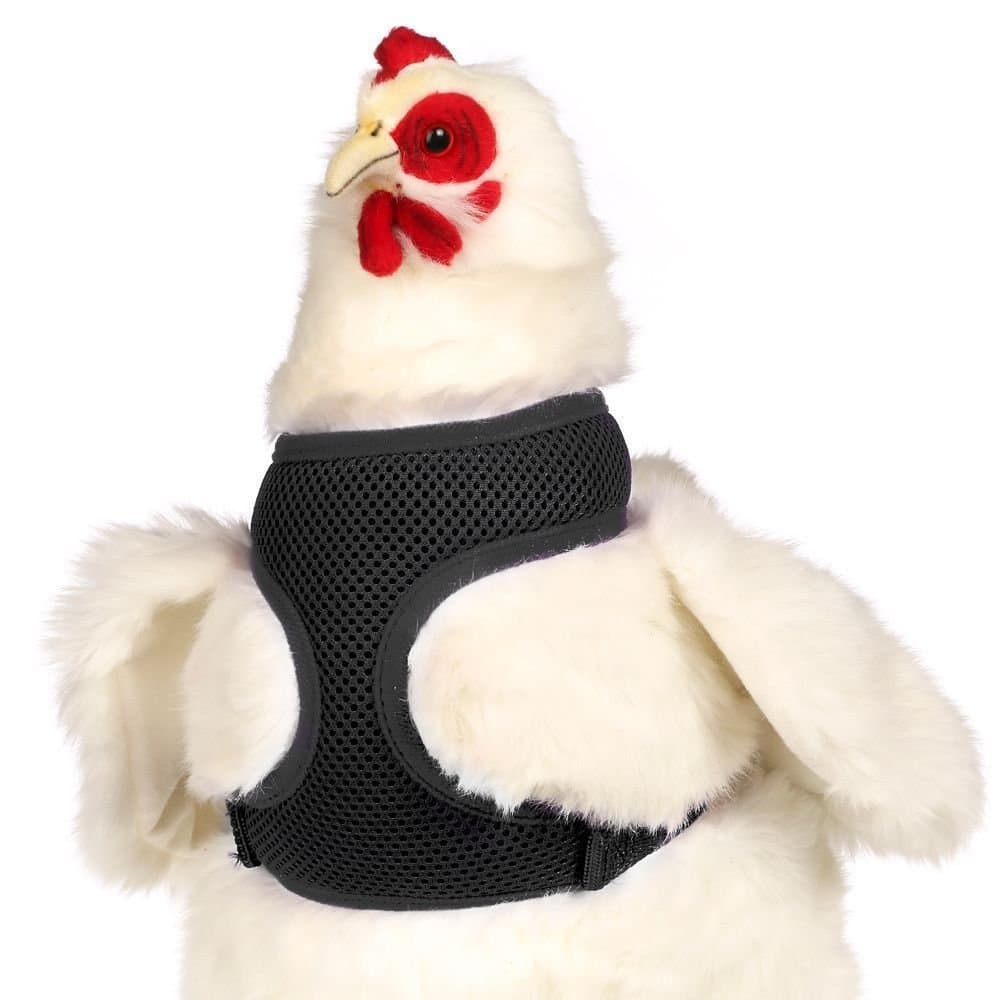 Valhoma Chicken Harness Adjustable Durable Breathable Hen Black Small