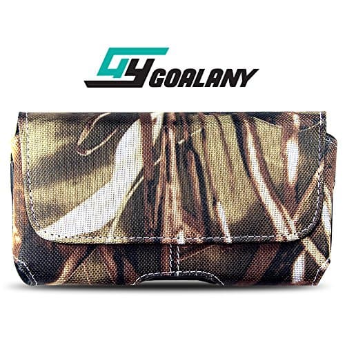 GOALANY iPhone Holster Belt Case for Phone, iPhone 8, iPhone x, iPhone 7, iPhone 6, iPhone 6s, 8,SE,5s,5, Galaxy S8 8, S7, S6, HTC, LG and more [Nylon Canvas Exterior] w/ belt clip Holder pouch (S2)