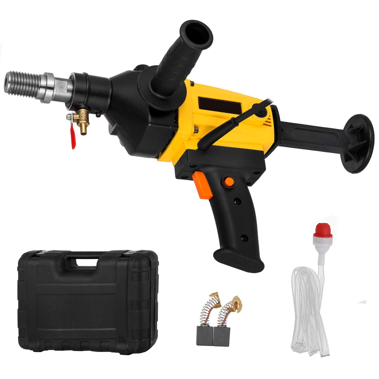 OrangeA 4 Inch 110MM Diamond Core Drilling Machine Handheld Diamond Core Drill Rig Variable Speed Wet Dry Core Drill Rig for Diamond Concrete Drilling Boring (4 Inch 110 mm)