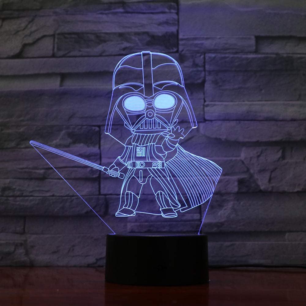 Illusion Lamp，Star Wars, Optical Lights Magic Lights Table Lamps Birthday Presents Christmas Presents Night Decorations Table Lamps.
