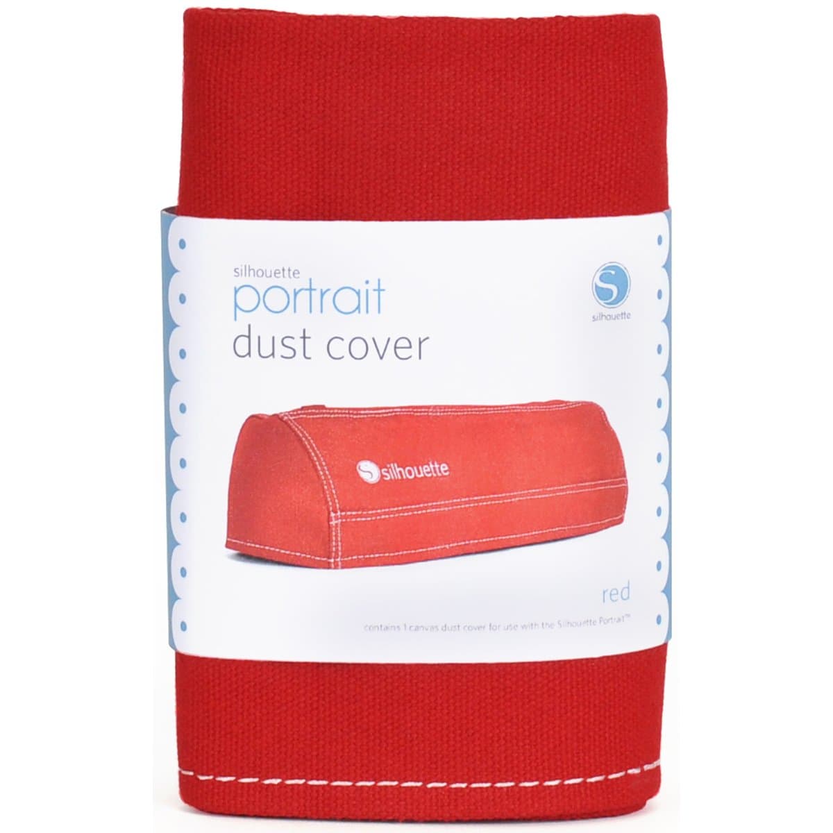 Portrait Silhouette Dust Cover, Red