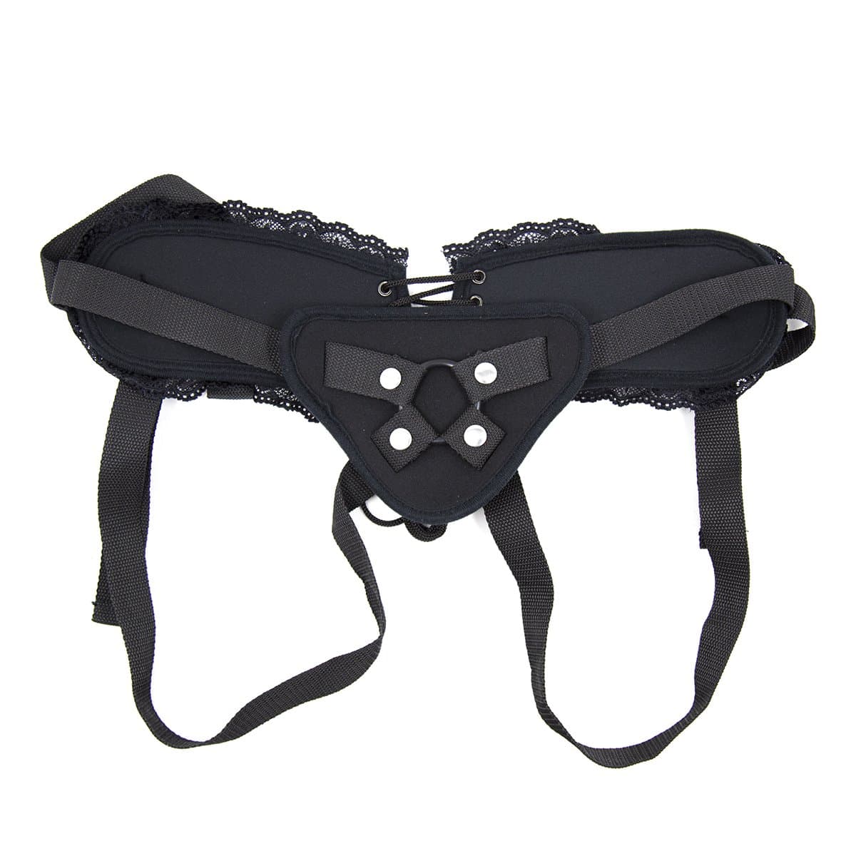 Lace Underwear Strap On Harnesses with Adjustable Belt Black