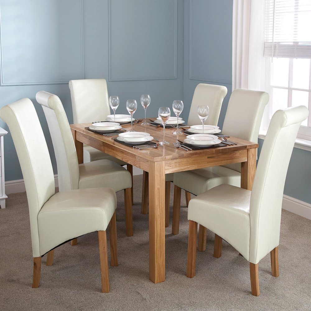 Charter Solid Oak Dining Table (150cm 6 Seater)