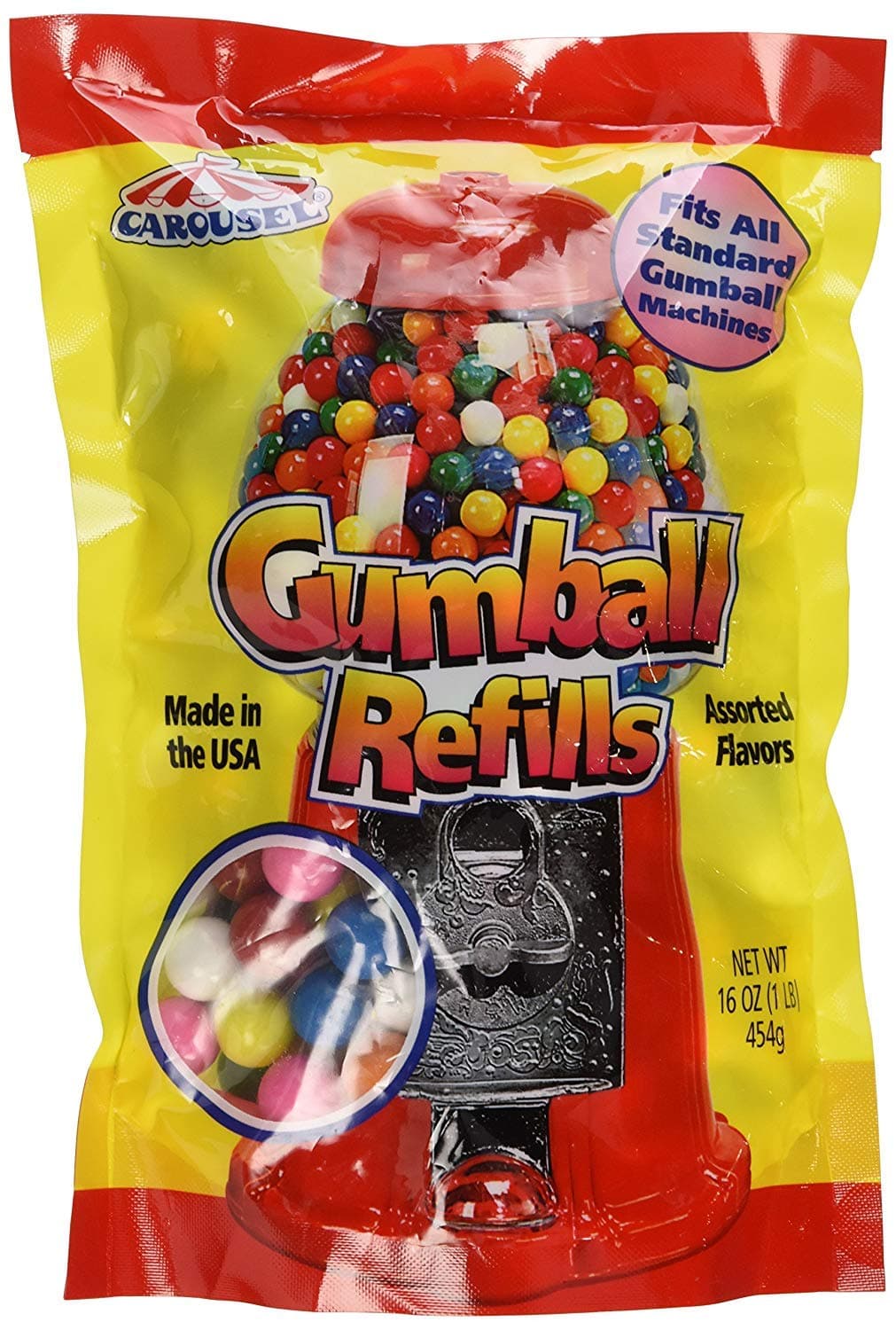 Assorted Gumballs Refill ~ 16 oz - PACK OF 2