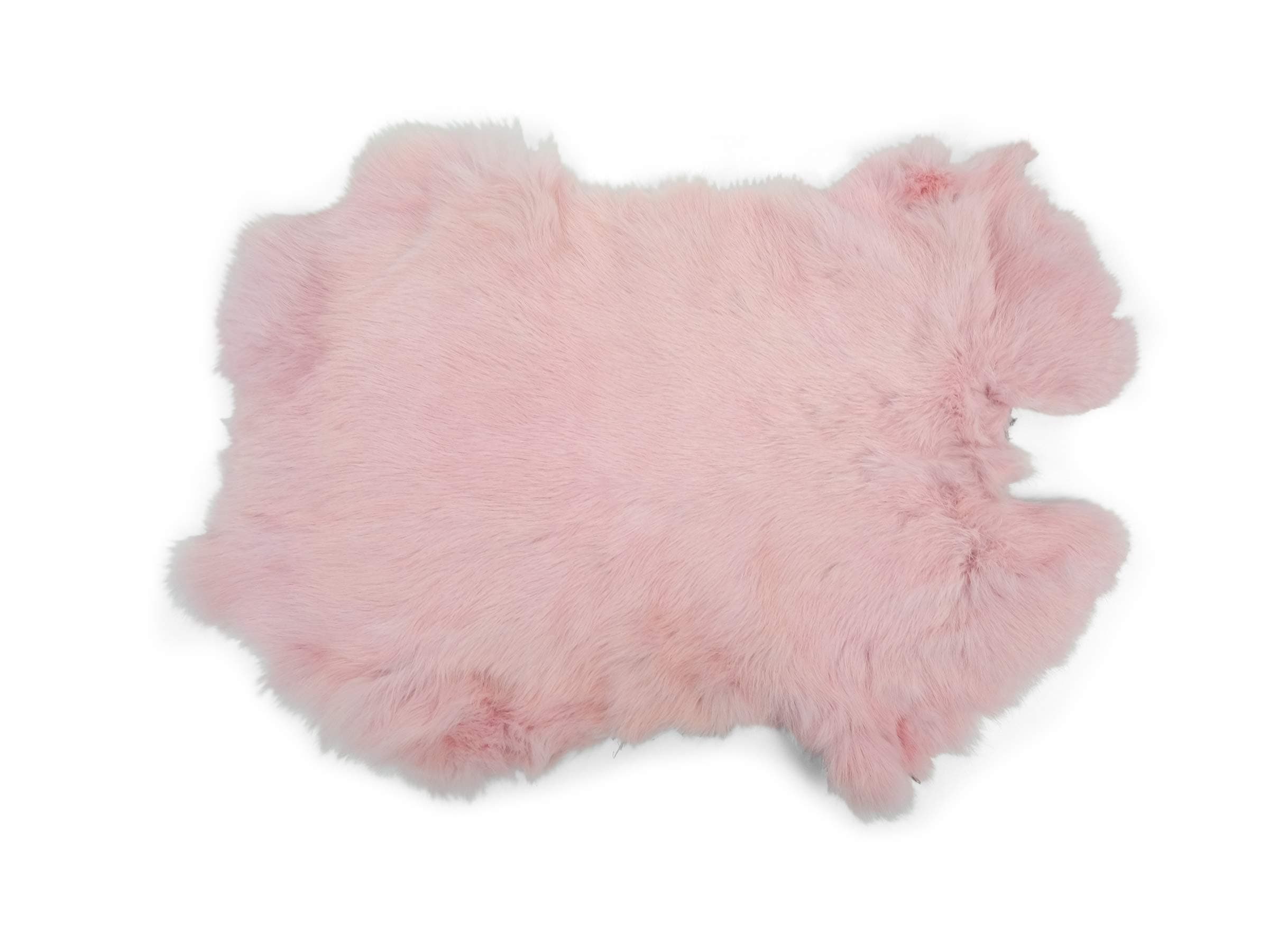 Dyed Rabbit Skin (Baby Pink)