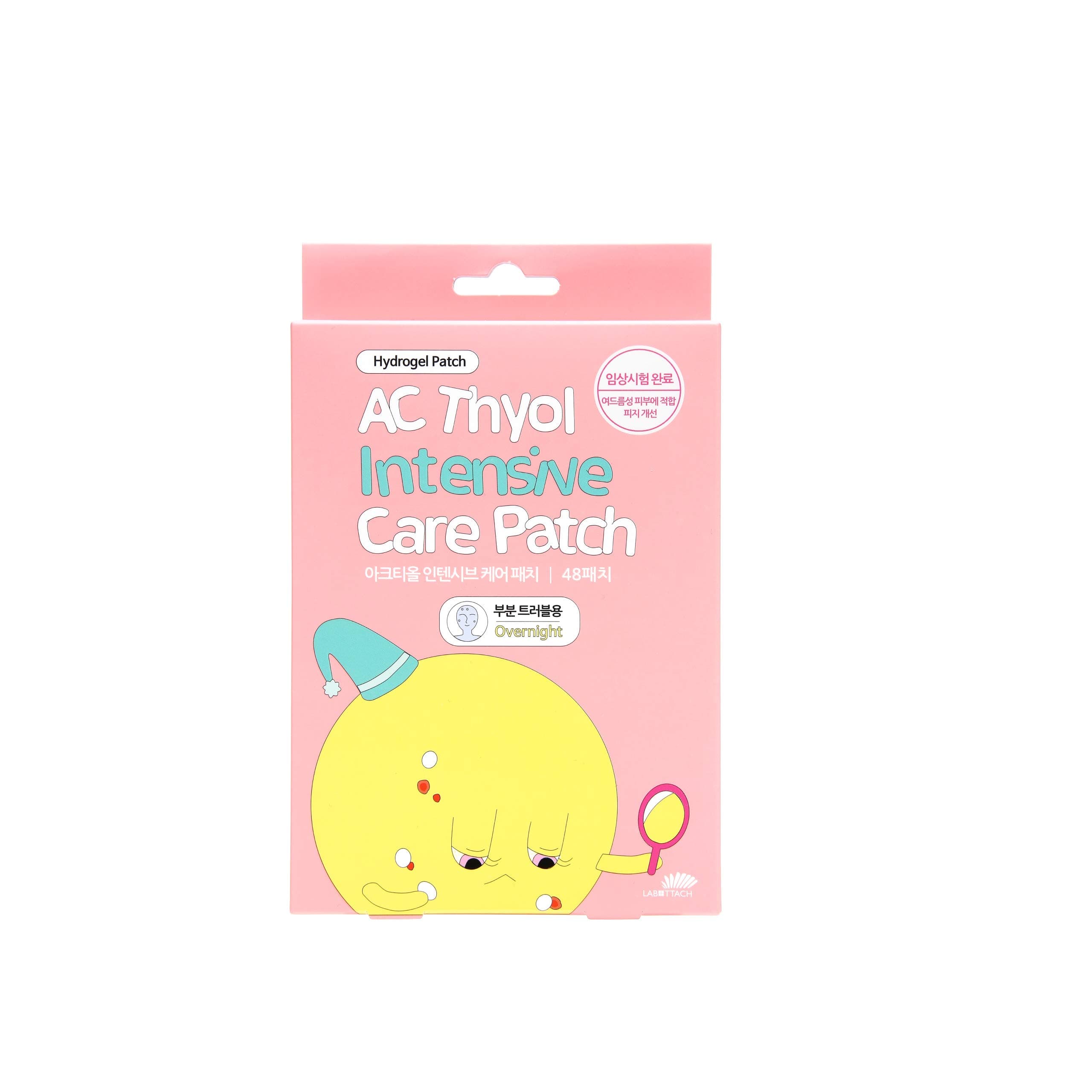Wooshin Labottach Acne Pimple Patch - AC Thyol Intensive Patch for Spot Treatment, 1 Box (48 Patches)
