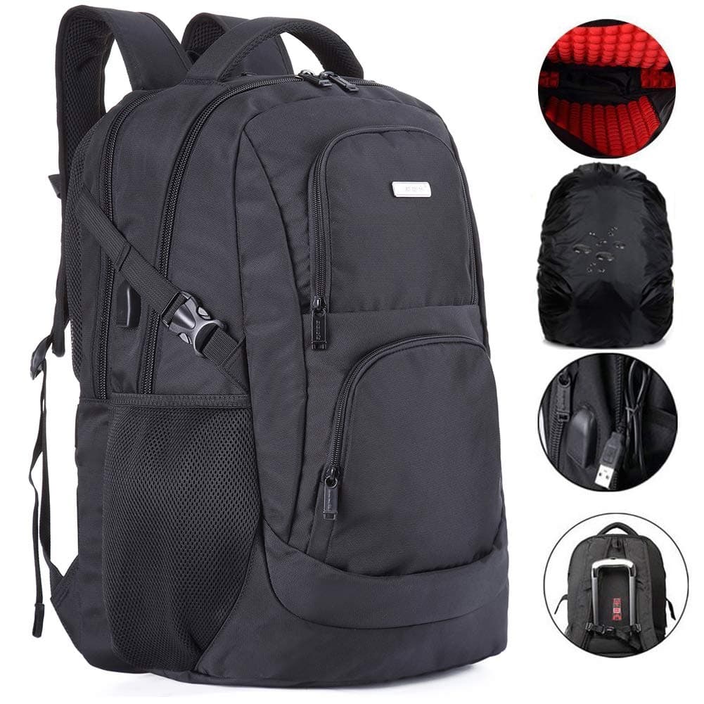 18.4 Inches Laptop Backpack for 18.4 inch Notebook Computer with USB Charging Port &Raincover Bags for sports 50L Travelling bags Briefcases Handbags