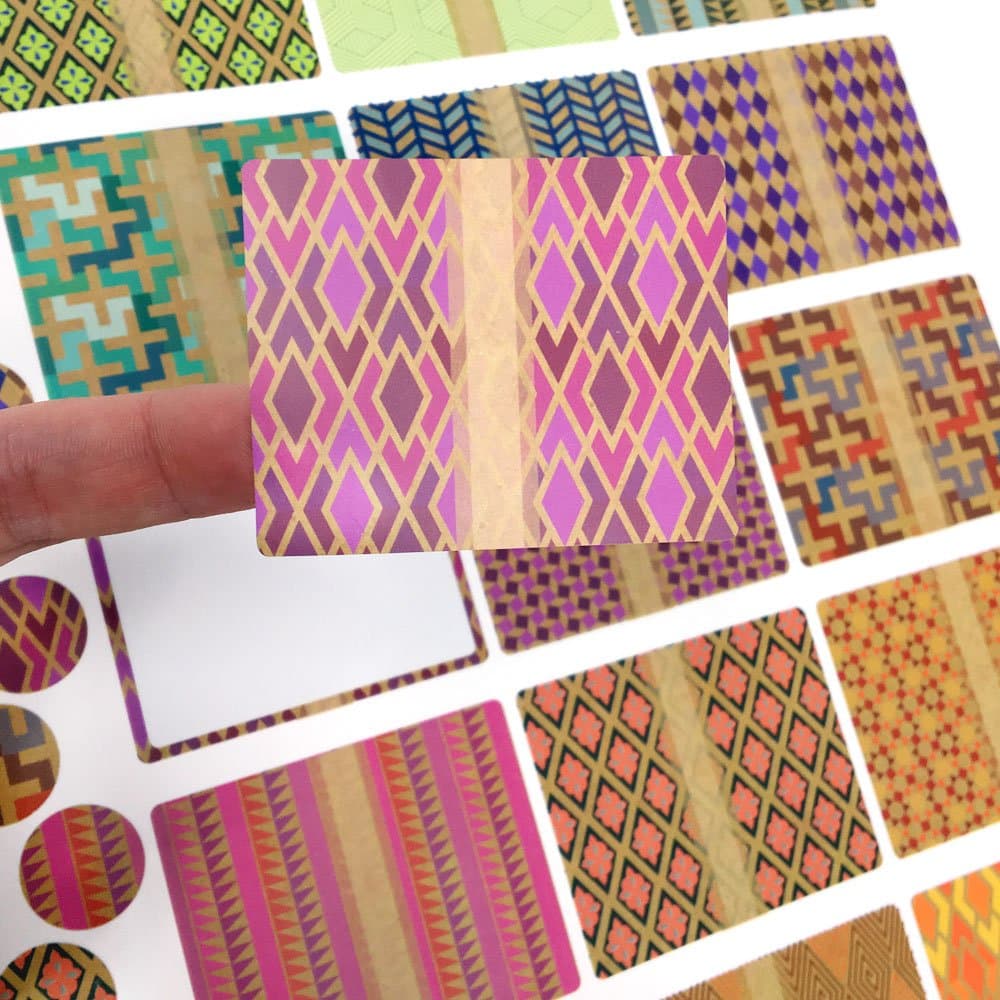 45 Prism Rectangle Poly Weatherproof Kitchen Freezer Labels - for Essential Oil Aromatherapy Containers or Lip Balm Tubes by Rivertree Life