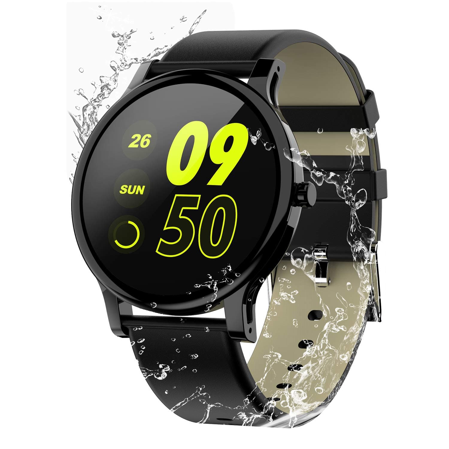 Smart Watch for Android and iOS Phone,with All-Day Heart Rate and Activity Tracking,IP68 Waterproof,Sleep Monitoring,Ultra-Long Battery Life, SMS Smartphone Notifications(New Version)