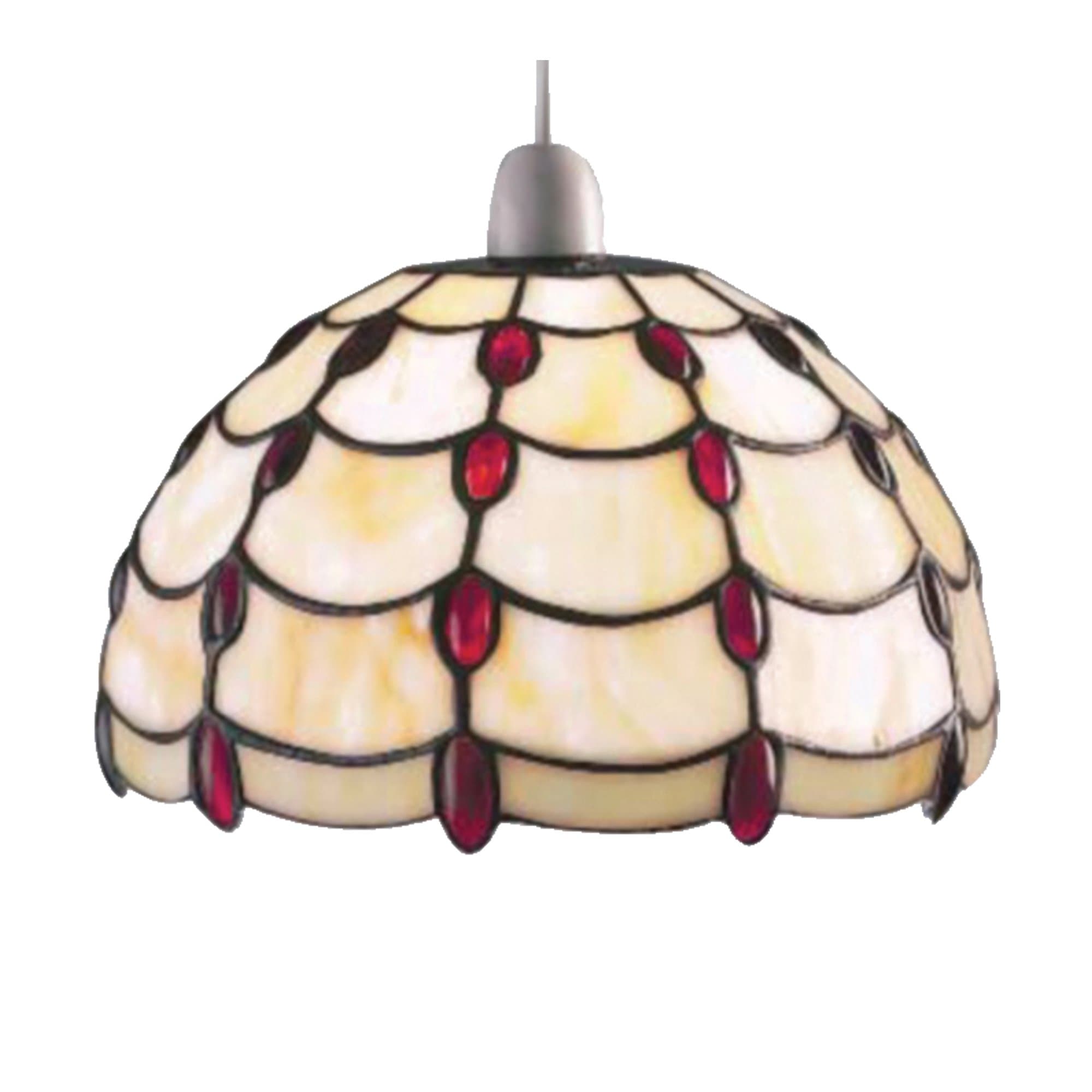 Loxton Lighting 25 cm Jewel Shade, Ruby
