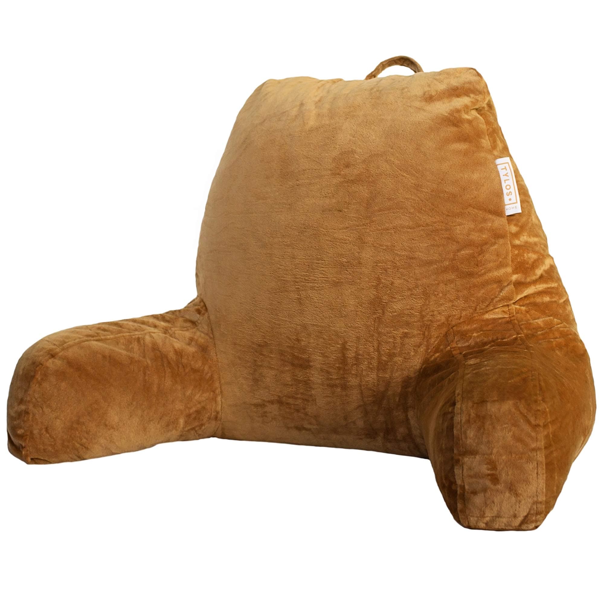 New 2018 Reading Pillow with Two Covers Pack – Pillow with Arms - Removable and Washable Velour Cover - Shredded Foam Back Support Cushion for Adults Teens Kids