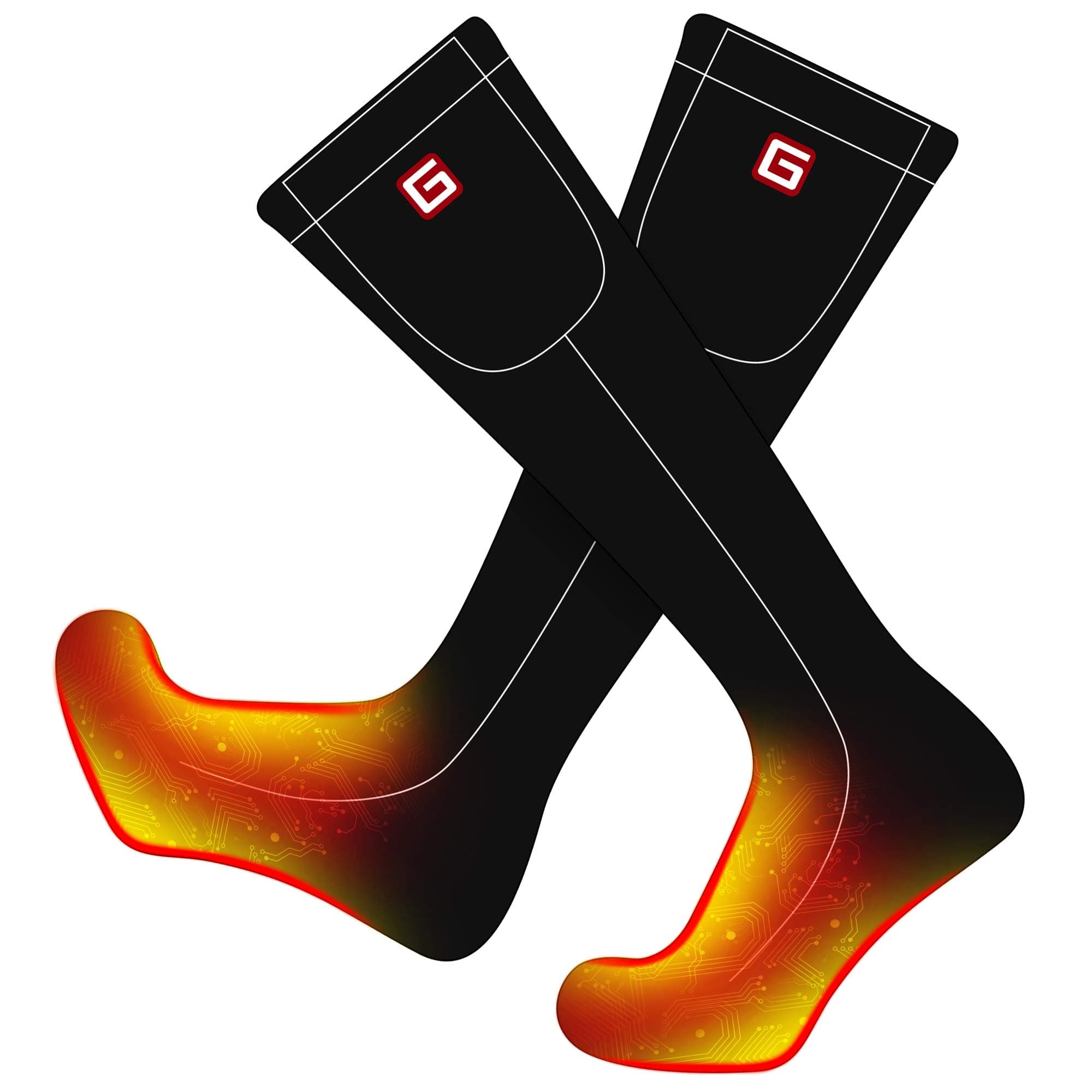 Battery Heated Socks Electric Rechargeable Heating Socks Kit for Chronically Cold Feet,Winter Thick Cotton Thermal Insulated Socks Stockings,Women Men’s Original Warm Socks for Hunting Skiing Cycling