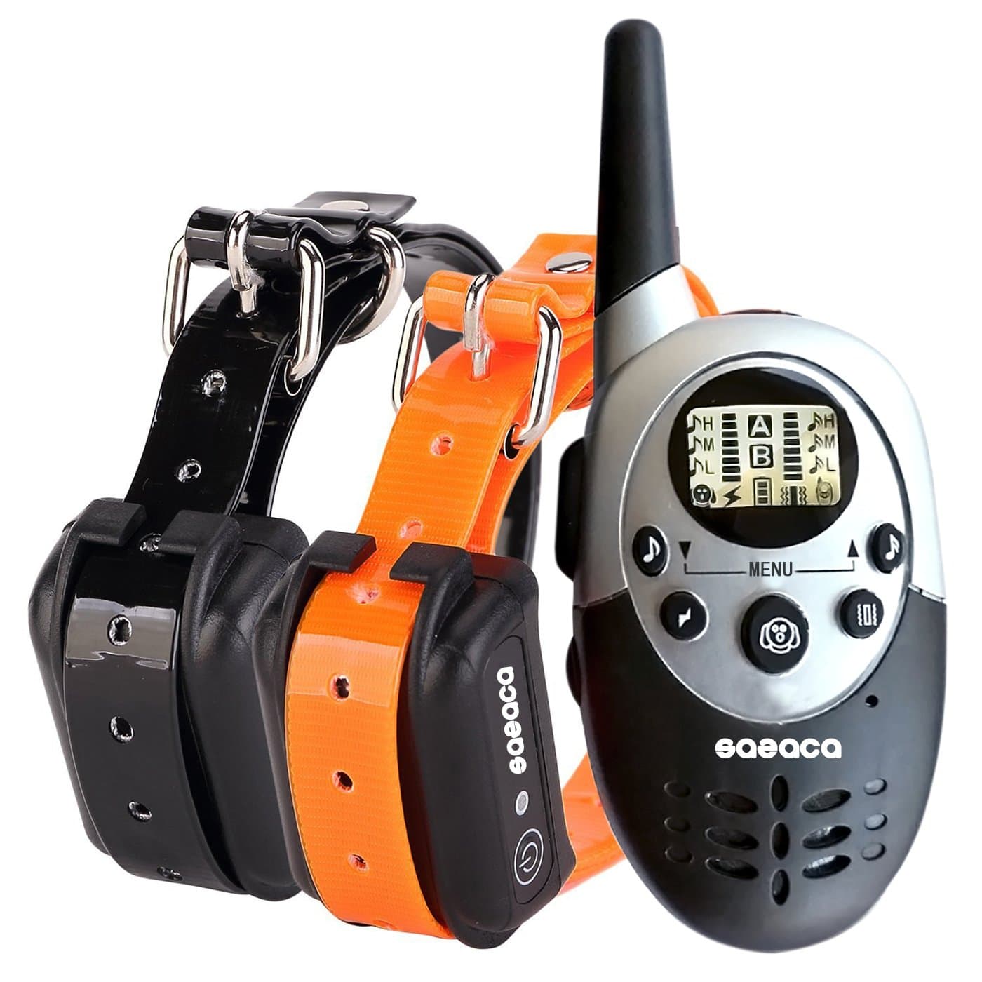 Shock Collar Remote Controlled Dog Training Collar,Rechargeable and Waterproof,All Size Dogs(10Lbs-100Lbs),550(yard) Range